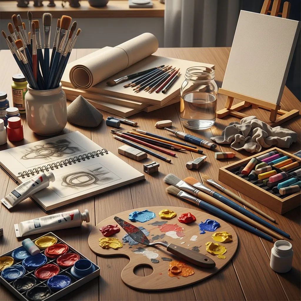 Kunstmaterialer og utstyr